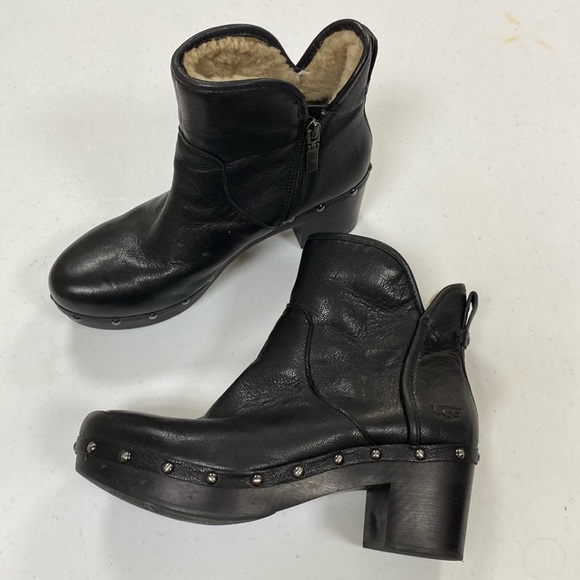 UGG Australia Women's Black Boots, studded, US size 9 - Picture 1 of 10